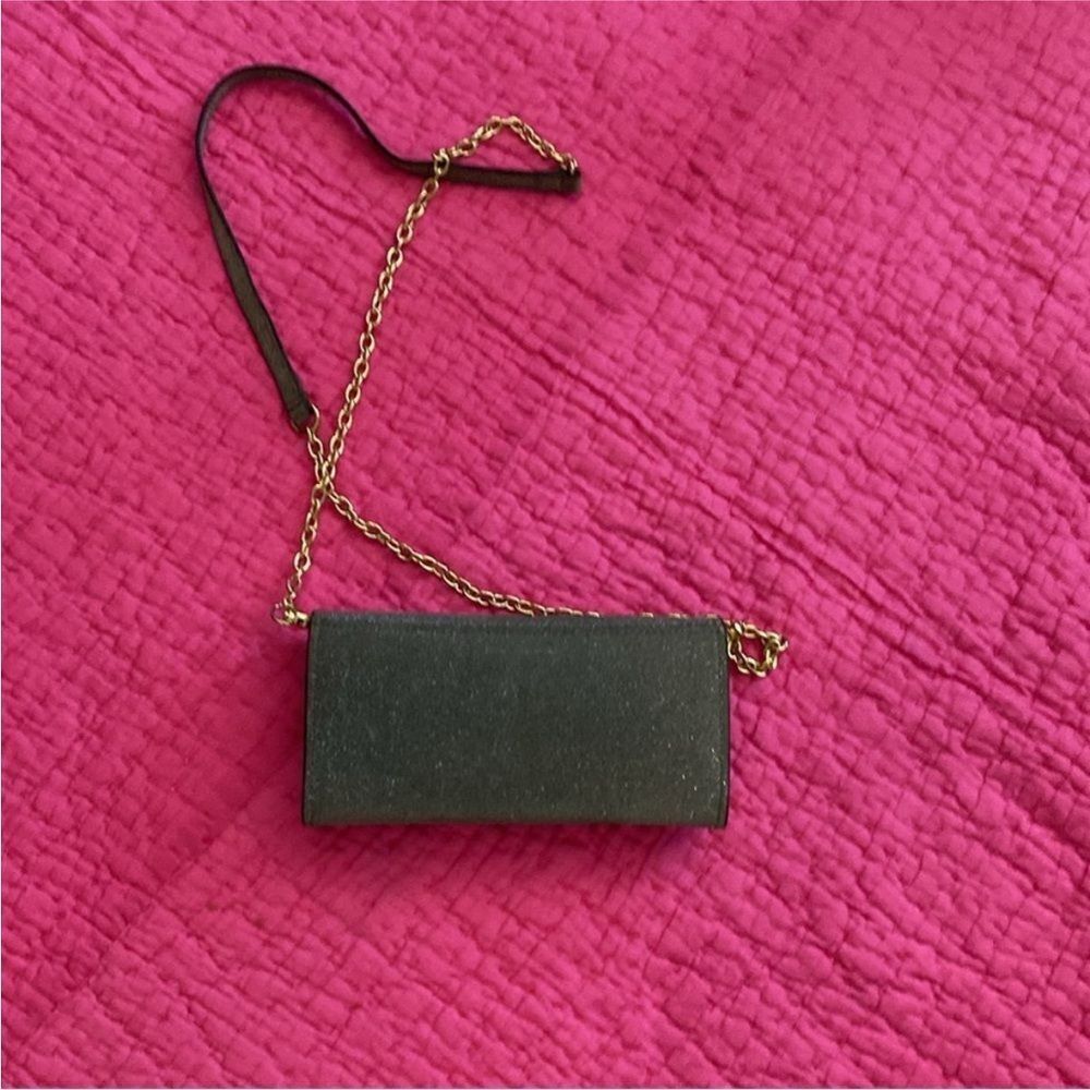 Zac Posen Gold Chain Strap Evening glitter Bag - Picture 6 of 11